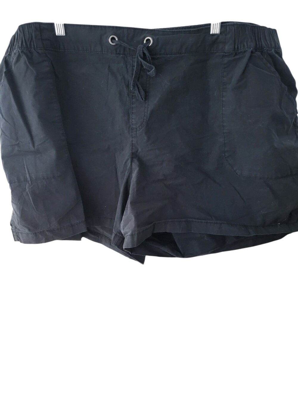 Lane Bryant Plus Drawstring Casual Shorts Black sz 28